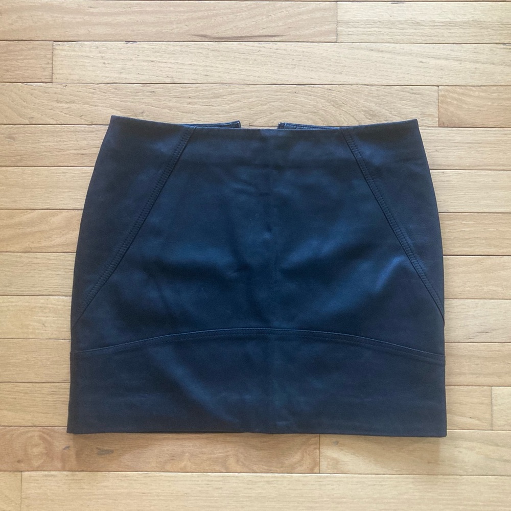 ASOS 100% real leather skirt Size 8